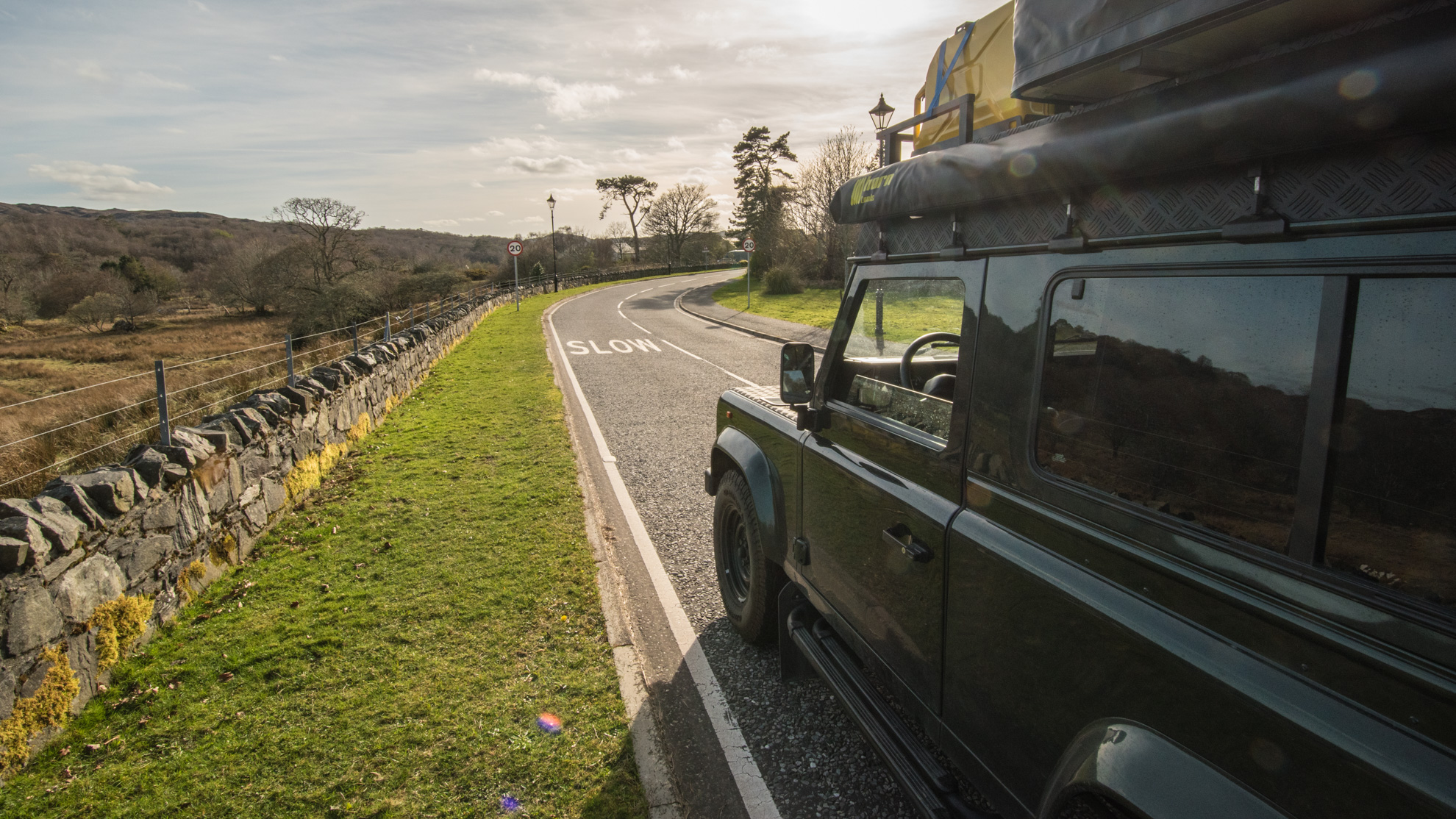 Defender 90 in Schottland