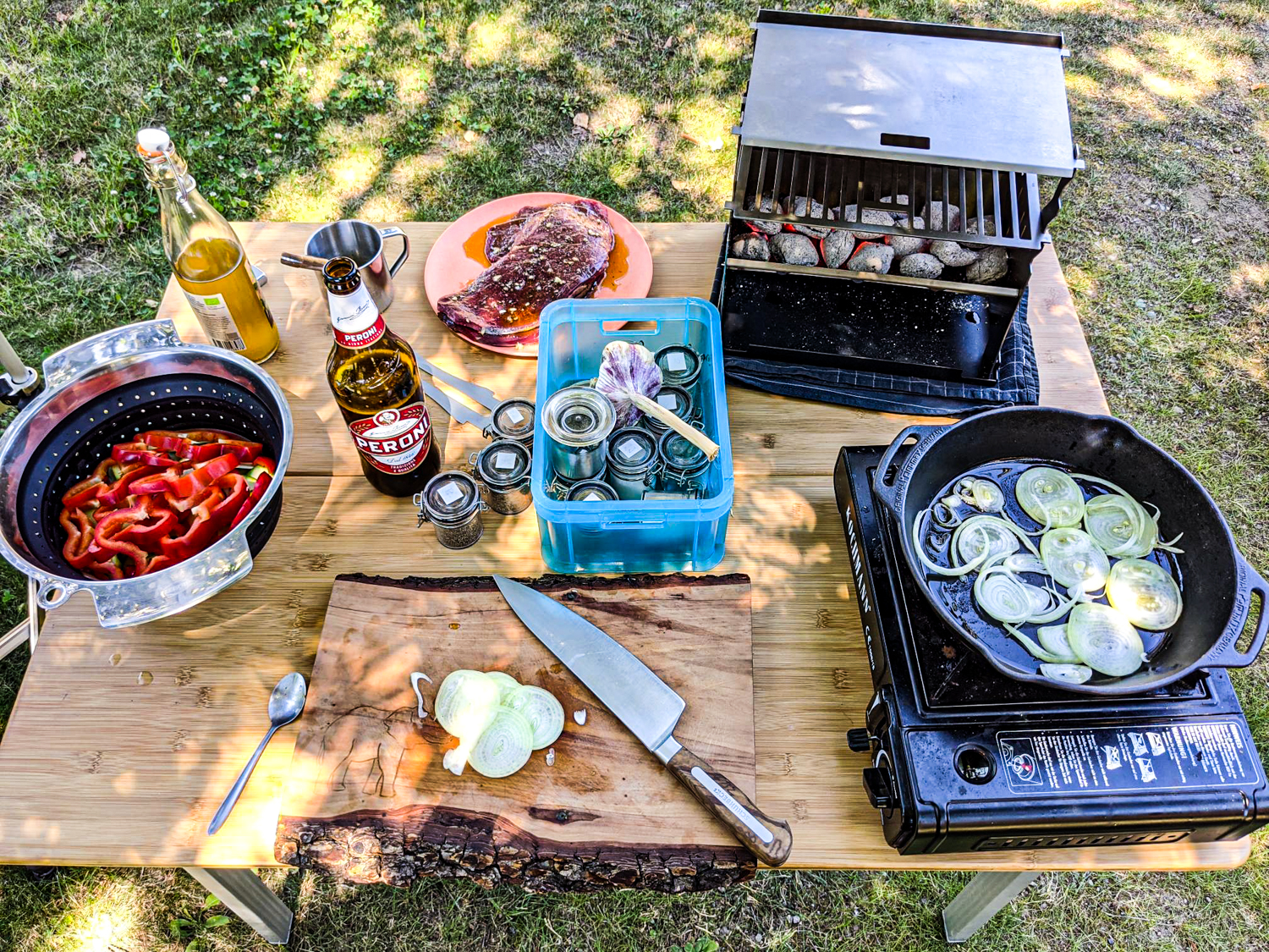 Grillen mit dem Fennek