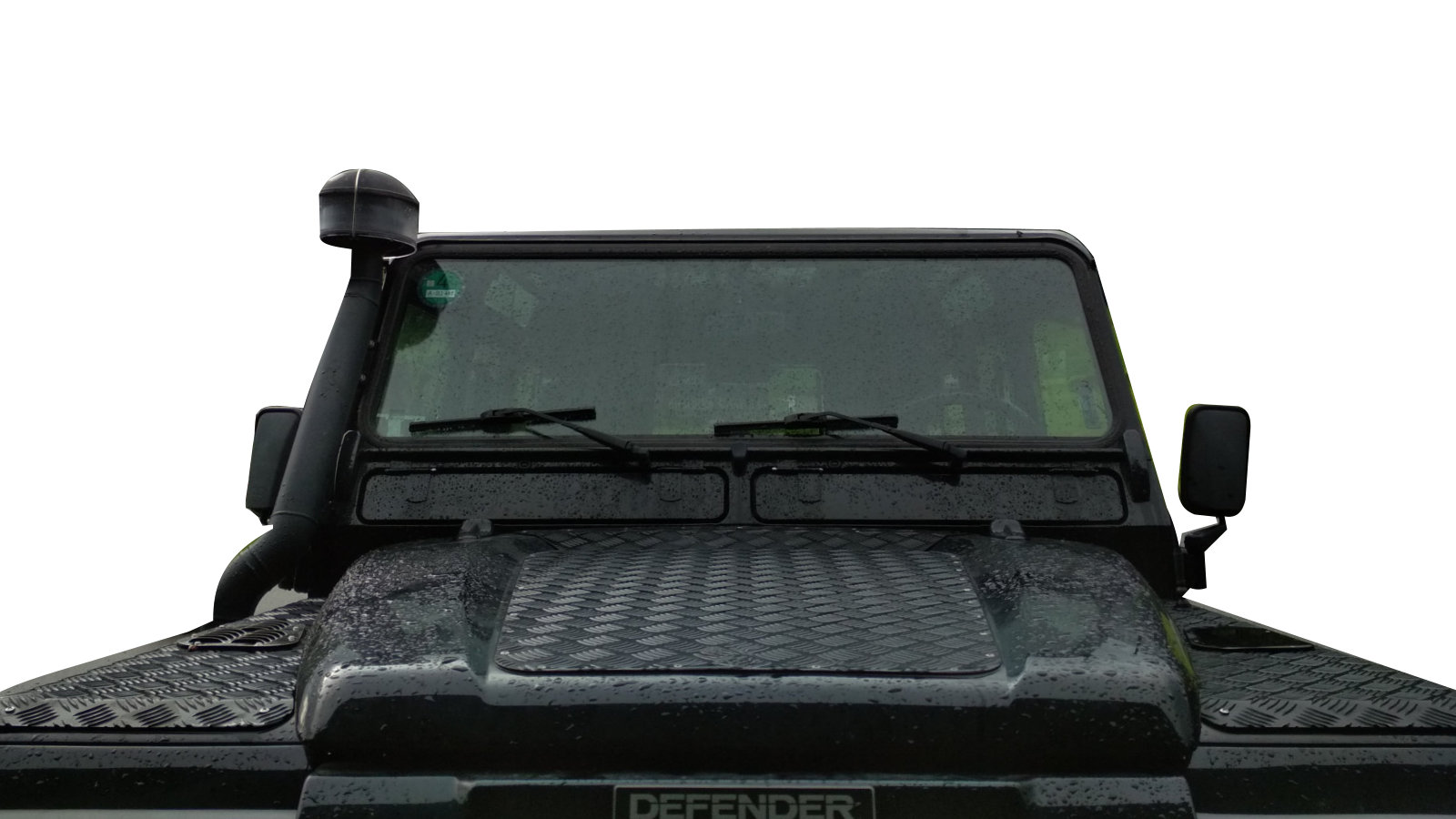Defender Frontansicht Schwarz